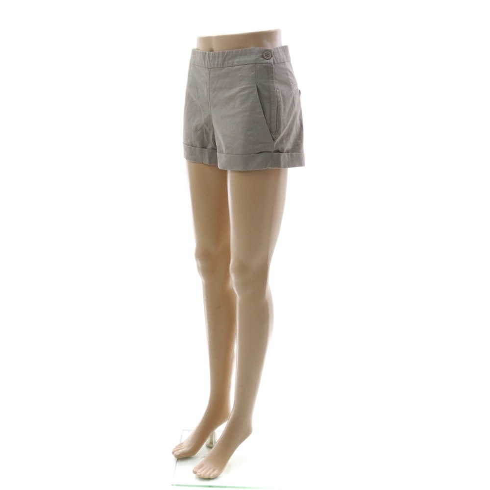 French Connection Women's Khaki Casual Cotton Shorts size 0 (32 EUR)